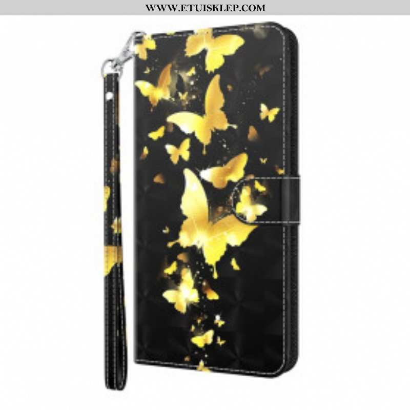 Etui Folio do Samsung Galaxy S21 Ultra 5G Żółte Motyle